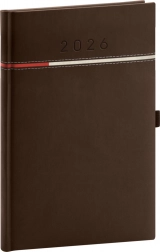 Tomy heti határidőnapló barna-vörös 2026