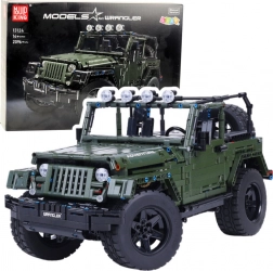 Khaki terepjáró építőkészlet, 2078 darab