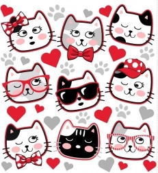 Vasalandó matricák mosómedvékkel ruhára