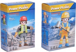 Építőmunkás figura 7 cm