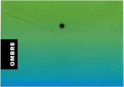 A5-ös zöld OMBRE pattintós tasak
