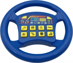Interaktív kormánykerék valósághű hangokkal kék szín
