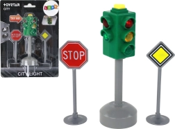 Világító jelzőlámpa gyerekeknek hangokkal, 12 cm