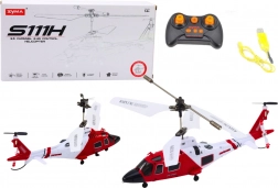távirányítós helikopter gyroszkóppal Syma S111H piros