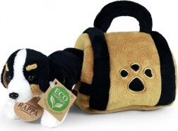 Plüss berni pásztorkutya hordozóban 15 cm környezetbarát