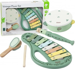 Fa vintage hangszerkészlet CLASSIC WORLD, 18 hó+
