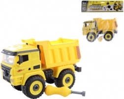 Csavarozható billenőplatós teherautó műanyag csavarhúzóval