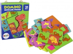 logikai játék Puzzle Domino Dinoszauruszok