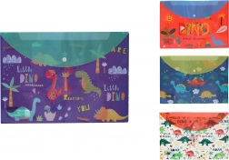 Patentgombos mappa dinoszaurusz mintával 36 × 26 cm