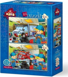 Puzzle Kis szerelők 2×100 darab