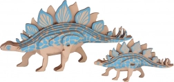 Woodcraft fa 3D puzzle stegosaurus 2 az 1-ben