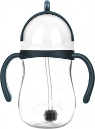 Varázs cumisüveg szívószállal és súlyozással 280 ml fehér