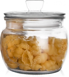 600 ml-es üveg élelmiszertároló doboz fedővel