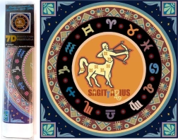 Kreatív készlet gyémántfestéshez 7D Állatövi jegyek: Nyilas 30x30 cm