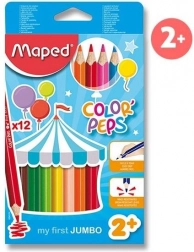 Maped Color'Peps jumbo háromszögletű színes ceruzák, 12 db