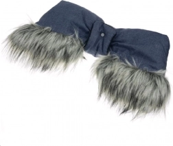 babakocsi kézmelegítő 2 az 1-ben műszőrmével New Baby, kék