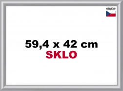 Műanyag puzzle keret A2 ezüst színben