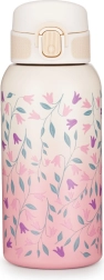 Petite&Mars rozsdamentes acél termosz palack itatócsőrrel 500 ml Delicate flowers