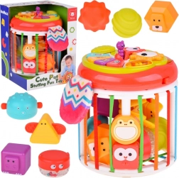 Interaktív oktatós bagoly 2 az 1-ben – zenélő játék és formabedobó babáknak