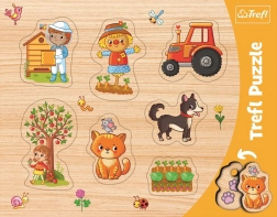 TREFL Fa beillesztő puzzle – Farm