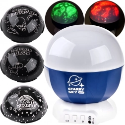 Csillagos égbolt projektor dinoszaurusz és Halloween motívumokkal