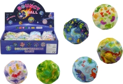 Világító tüskés labda dinoszaurusz mintával 7 cm