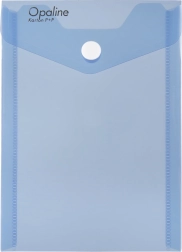 Patentgombos álló A6-os Opaline kék irattartó tasak