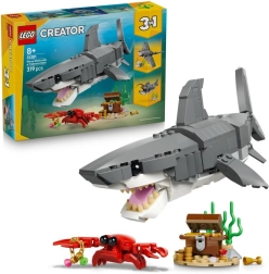 LEGO Creator 3 az 1-ben vad cápa és kincsesláda