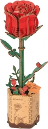 3D fa puzzle Vörös Rózsa
