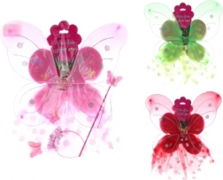 Gyerek tündérkészlet szárnyakkal, szoknyácskával és kiegészítőkkel