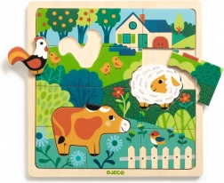 Djeco fa puzzle Puzzlo Farm - 15 darab