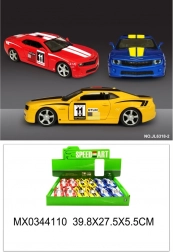 Fém sportautó nyitható ajtókkal és felhúzós funkcióval