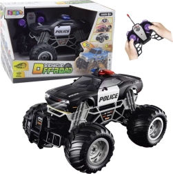 Rádióirányítású rendőrségi terepjáró 1:16 fényeffektekkel és füsttel