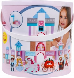 Fa építőkészlet kislányoknak - Hercegnő a kastélyban formaválogatóval