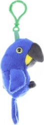 Hialin arapapagáj plüss kulcstartó