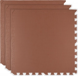 HUMBI habszivacs alátét 180 × 60 cm – nagy vízálló puzzle, biztonságos gyerekeknek, 3 db, téglavörös