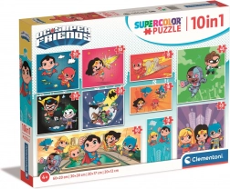 Puzzle DC Super Friends 10 az 1-ben CLEMENTONI