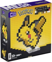 Mega Pokémon Pikachu pixel art – 3D figura építőkészlet