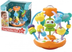 Interaktív labda békával, fénnyel és zenével