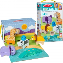 Fa safari építőkészlet állatkák 34 darab MELISSA & DOUG