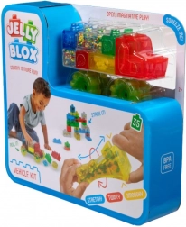 Jelly Blox puha építőkocka jármű