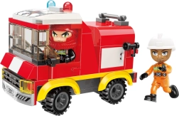 QMAN MINE CITY tűzoltó tartálykocsi építőkészlet