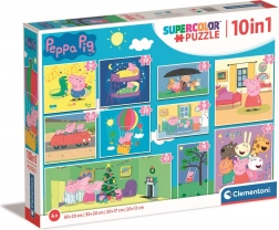 Puzzle Peppa malac 10 az 1-ben a Clementoni-tól