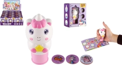 Egyszarvús matrica-bélyegző csere-motívumokkal