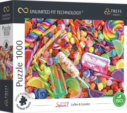 TREFL UFT Color Splash puzzle: nyalókák és édességek, 1000 darab