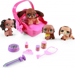 Kutyajátékok készlete fény- és hanghatású hordozóval