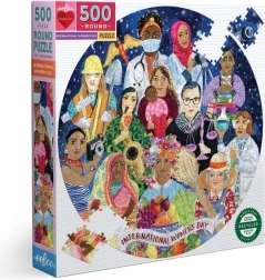 Kerek puzzle Nemzetközi Nőnap 500 darab EEBOO
