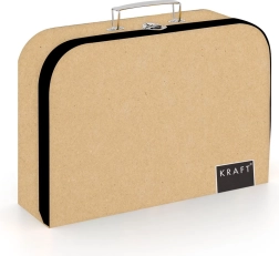 Laminált bőrönd KRAFT nature 34 cm