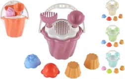 Műanyag homokozó készlet vödörrel és szerszámokkal