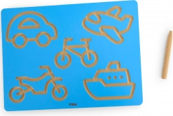 Viga grafomotoros tábla – járművek